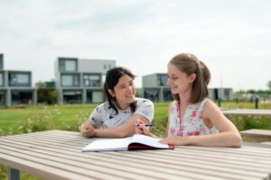 tutor teacher picnic table outdoor learning