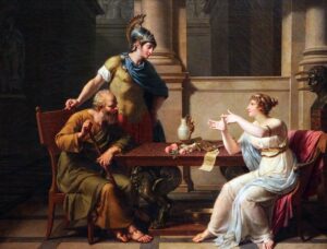 Rhetoric 1 – Spring 2026 – Rhetoric 1 is a semester-long course designed for high students grades 10-12 who desire to study the art of rhetoric through reading Great Book selections and writing practice. This course is pending approval for dual enrollment.