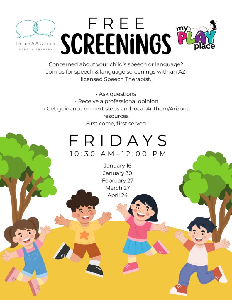 Speech and language screenings