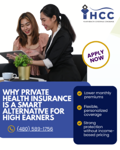 Woman inquiring about private health insurance
