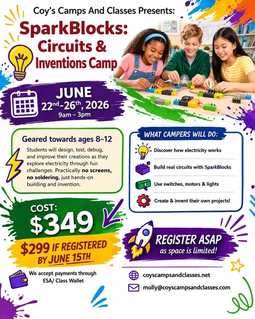 SparkBlocks: Circuits and Invention Camp